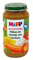HIPP Fideos en tomate con merluza